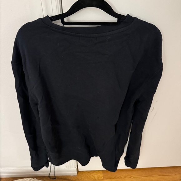 Crewneck sweater dark blue. Good condition. Rope detailing on the sides - Picture 3 of 3